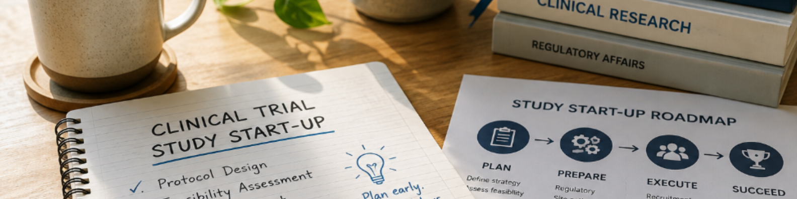 Clinical trial study start-up planning roadmap